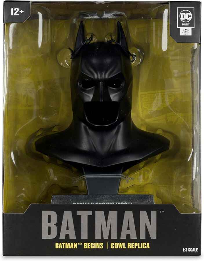 DC Direct Batman Begins Cowl 1/3 Scale 6.75 Inch Collector Replica