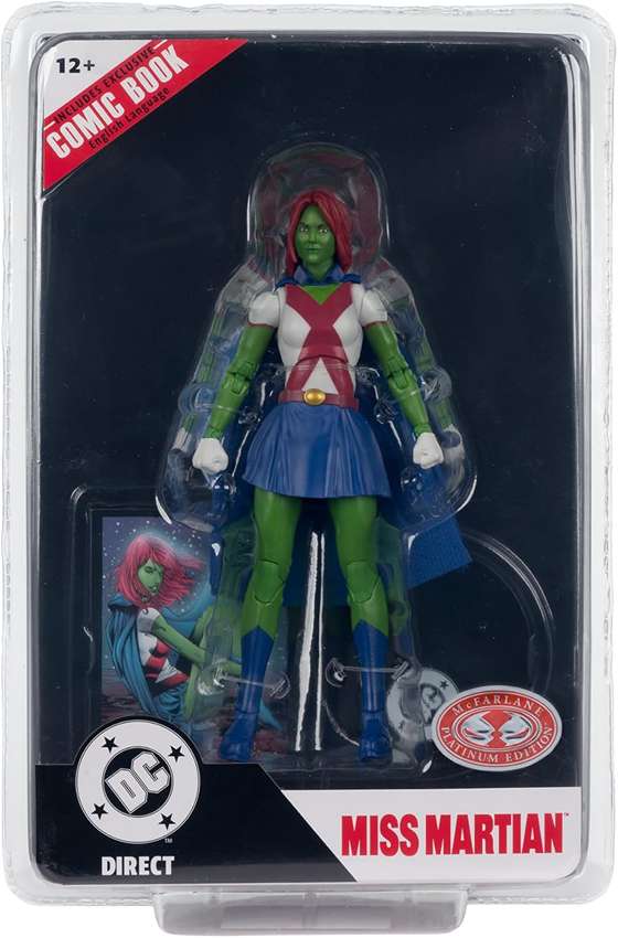 DC Multiverse Comics Page Punchers - Miss Martian (Teen Titan #41) 7 Inch Platinum Action Figure