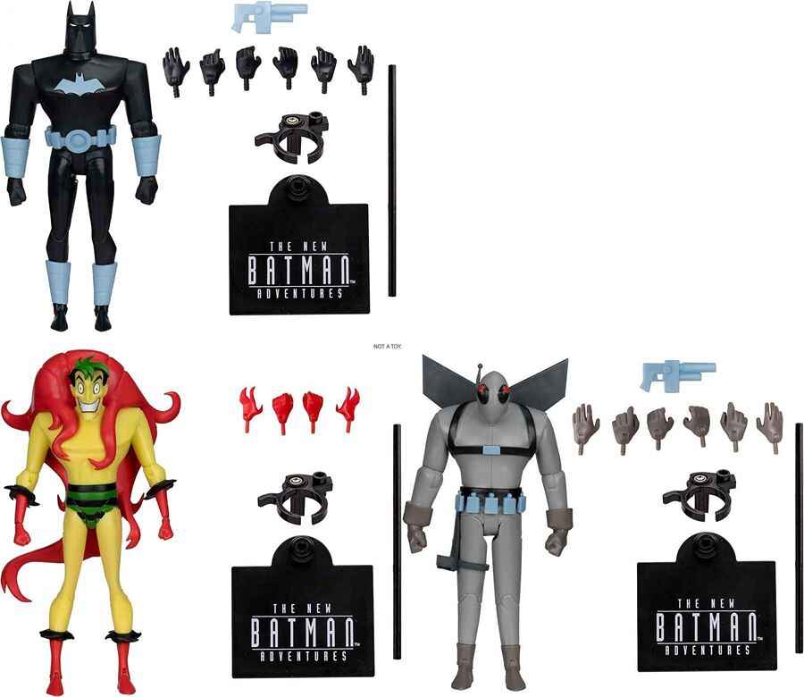 DC The New Batman Adventure Wave 3 Set of 3 (Firefly, Creeper, Batman) 6 Inch Scale Action Figure