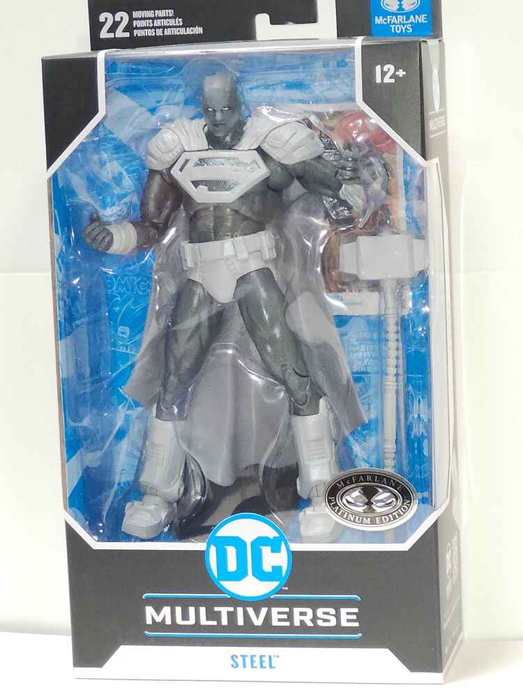DC Multiverse Steel (Reigh of Supermen) Platinum 7 Inch Action Figure