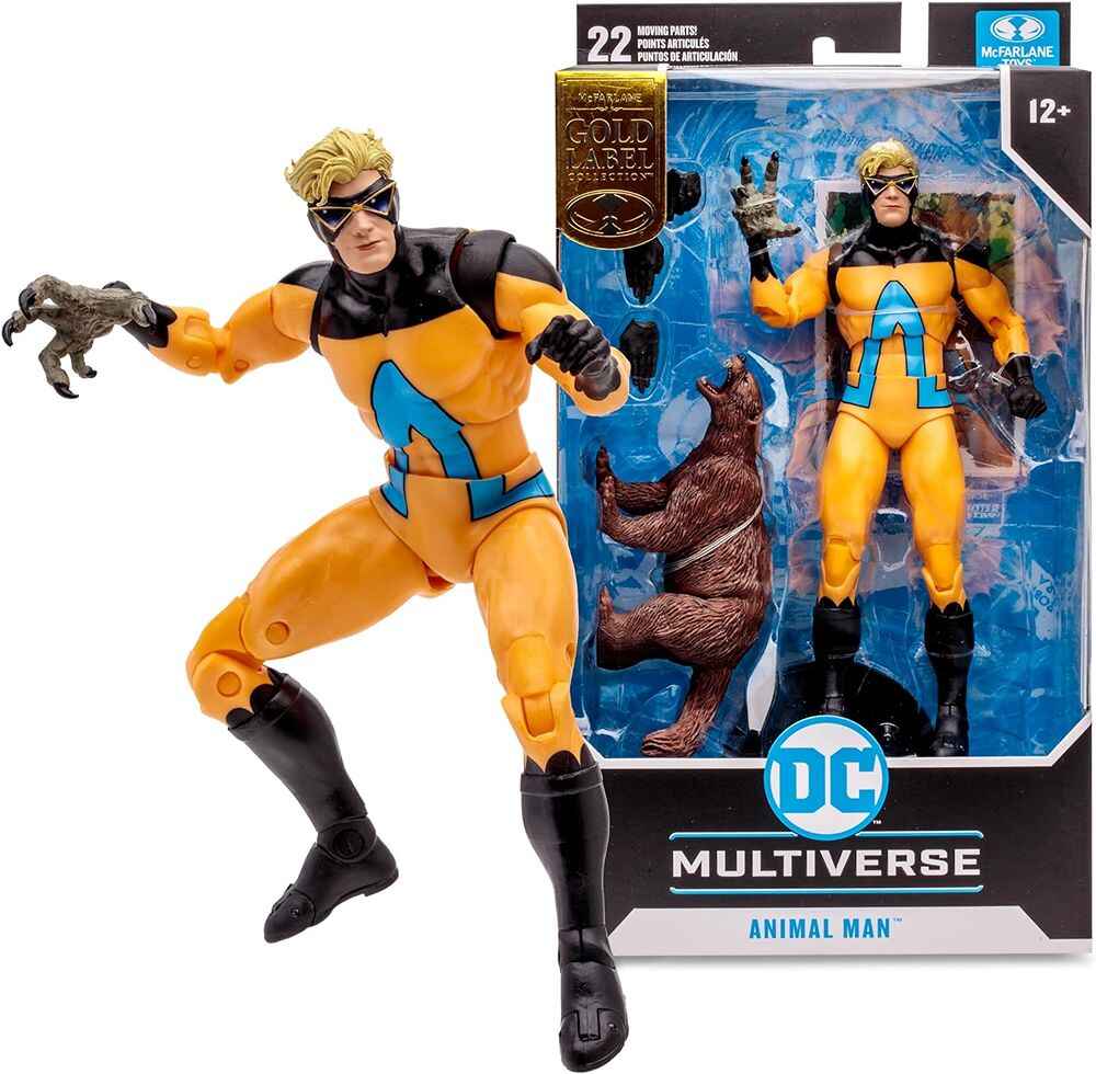 DC Multiverse Animal Man (The Human Zoo) (Gold Label) 7 Inch Action Figure