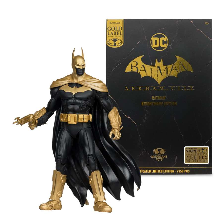 DC Multiverse Batman Arkham City (Knightmare) (Gold Label) 7 Inch Action Figure