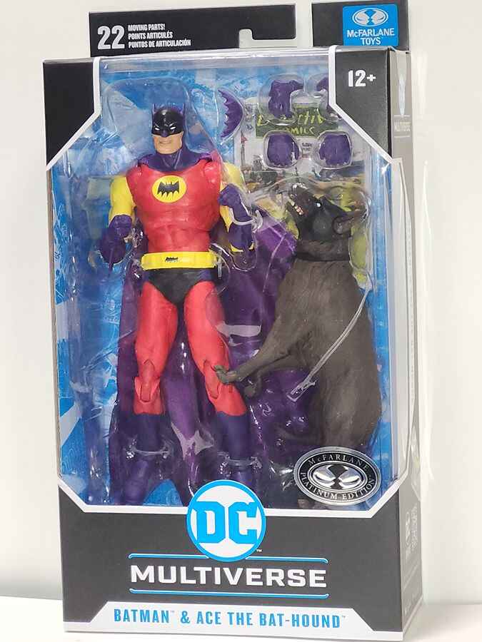 DC Multiverse Silver Age Batman & Ace The Bat-Hound Platinum 7 Inch Action Figure