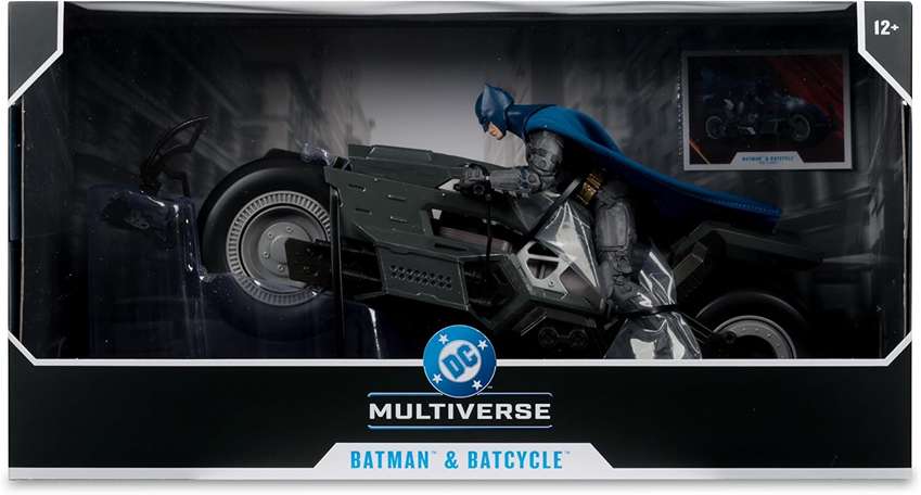 DC Multiverse The Flash Movie Batman & Batcycle 7 Inch Action Figure and Vehicle