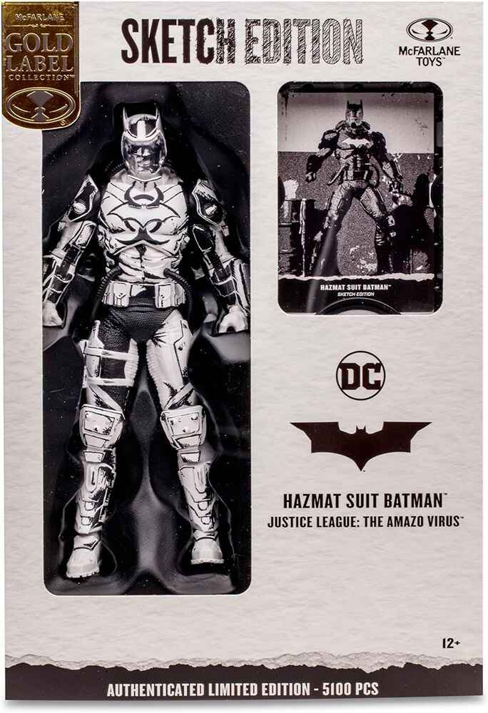 DC Multiverse Batman Hazmat Suit (Sketch Edition) (Gold Label) 7 Inch Action Figure