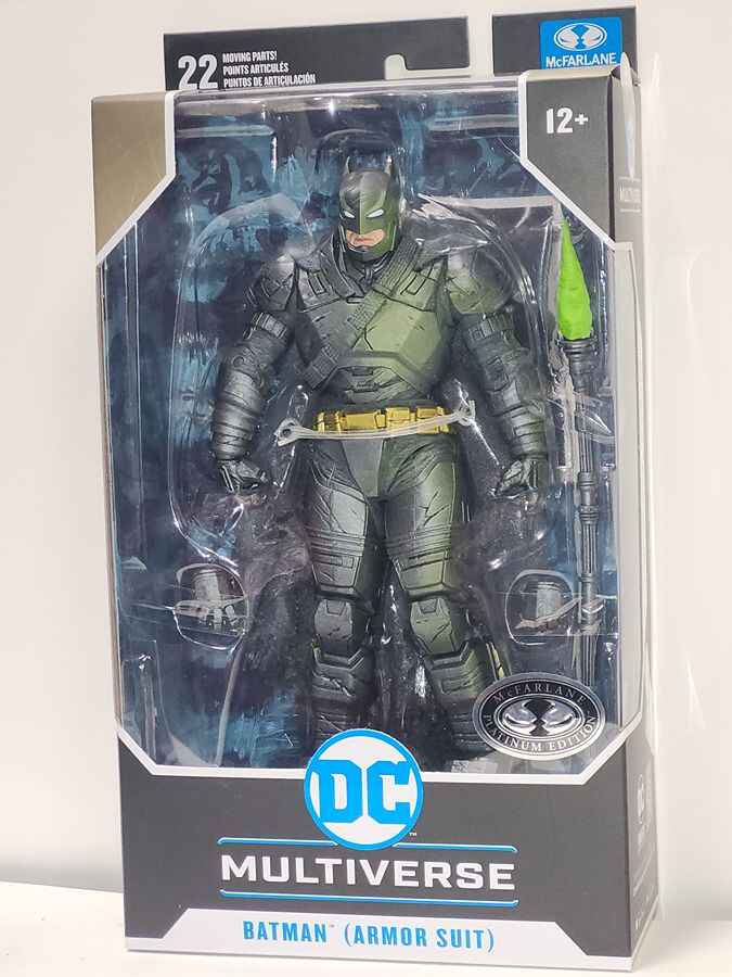 DC Multiverse Batman v Superman Dawn of Justice Batman Armored Suit Platinum 7 Inch Action Figure