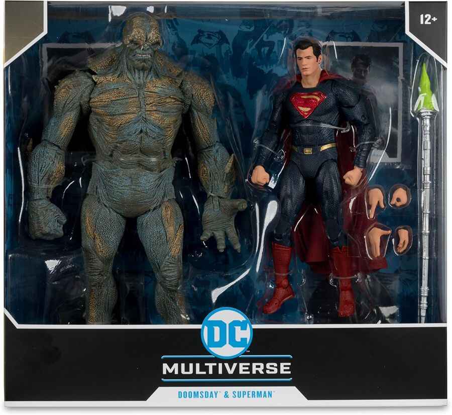 DC Multiverse Batman v Superman Dawn of Justice Doomsday & Superman 2-Pack 7 Inch Action Figure