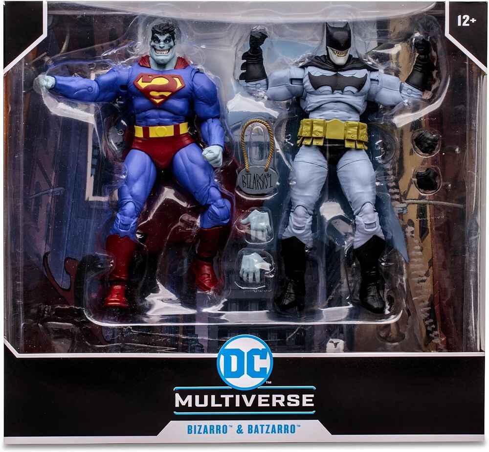 DC Multiverse Bizarro and Batzarro 2-Pack 7 Inch Action Figure