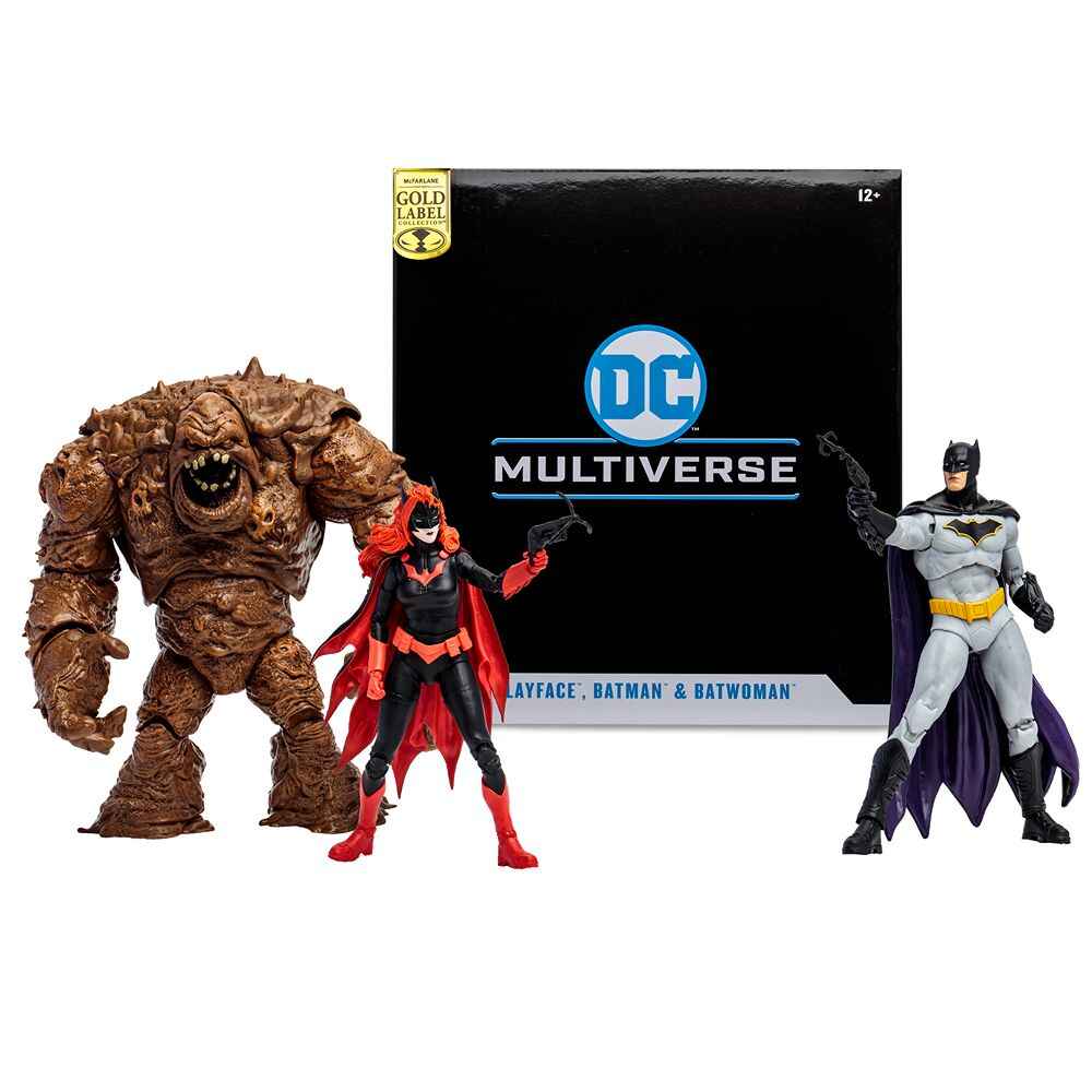DC Multiverse DC Rebirth Clayface and Batwoman and Batman (Gold Label) 7 Inch Multipack Action Figure