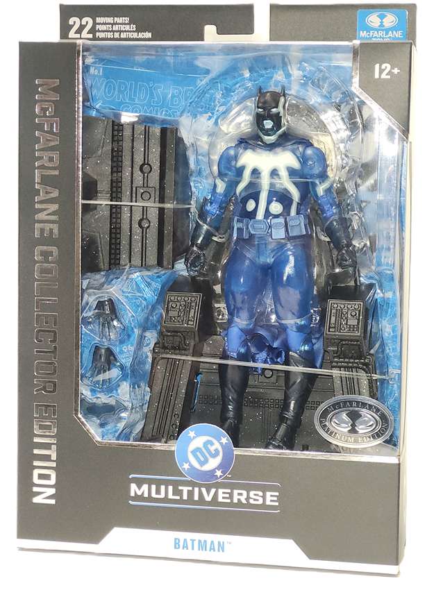 DC Multiverse Collector Edition Batman with Mobius Chair (Darkseid War) Platinum 7 Inch Action Figure