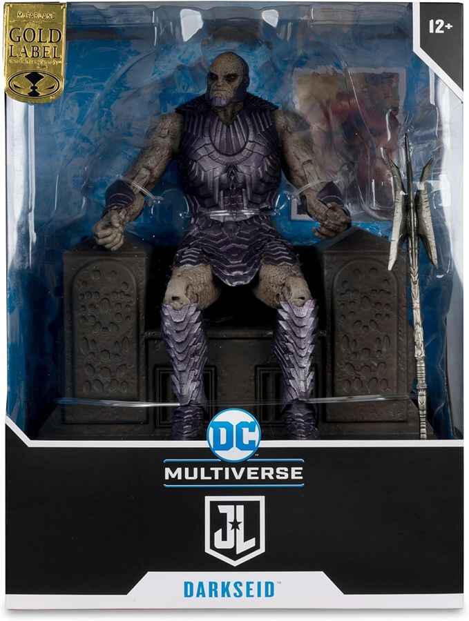 DC Multiverse Justice League Movie Darkseid with Armor on Throne (Gold Label) MegaFig Action Figure