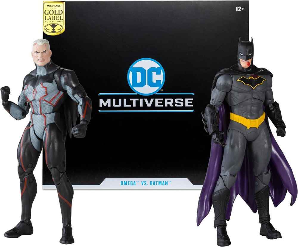 DC Multiverse Comic Omega (Unmasked) and Batman (Bloody) 2-Pack 7 Inch Action Figure