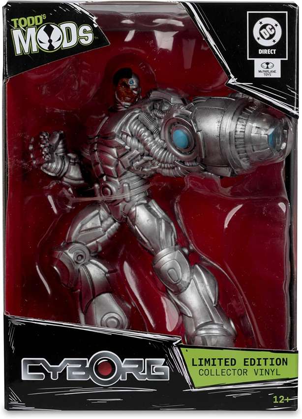 DC Direct Todd Mods Cyborg 4.5 Inch Scale Collector Vinyl Posed Figure