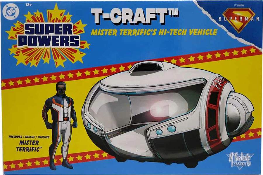 DC Collectibles Super Powers (Superman Movie) Vehicles T-Craft With Mr. Terrific Action Figure