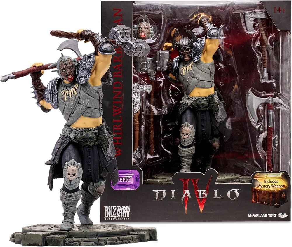 Diablo IV 6 Inch Posed Figure Wave 1 - Barbarian Whirlwind (Epic)