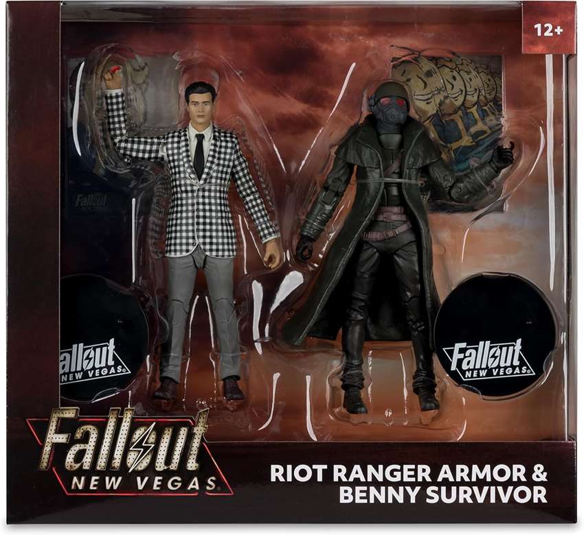 Fallout New Vegas Riot Ranger Armor and Benny Survivor 7 Inch Action Figure 2-Pack