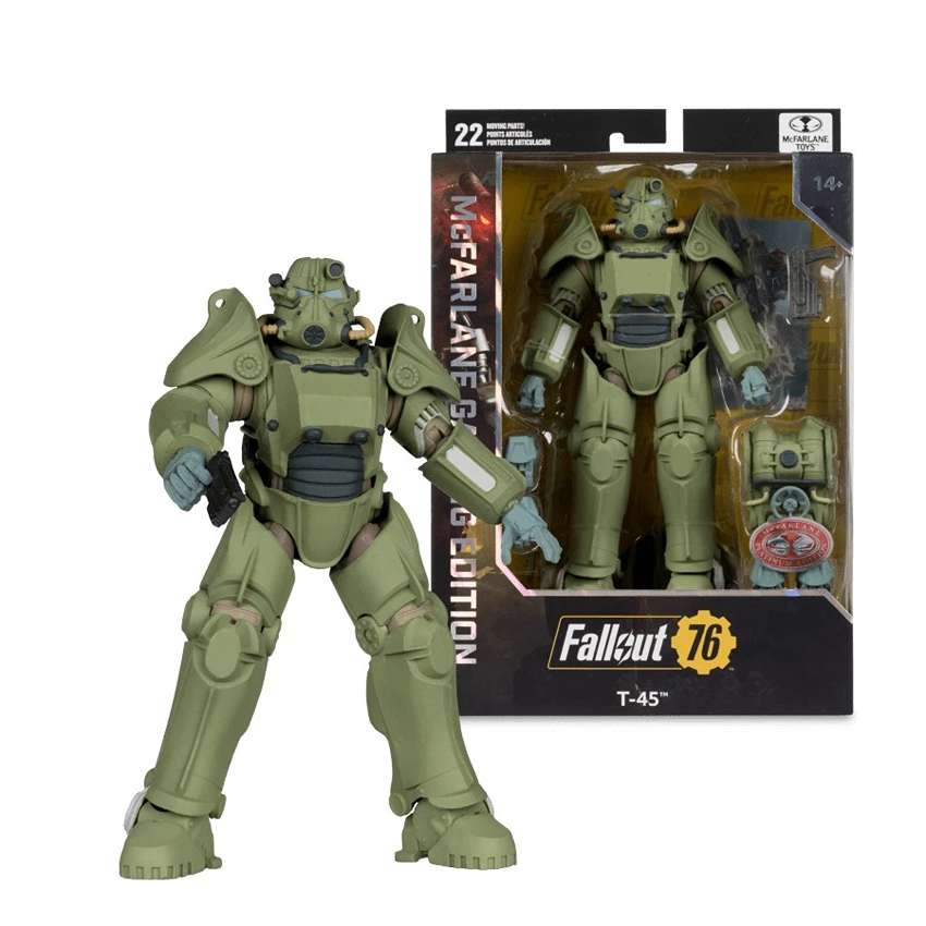 Fallout 76 Gaming T-45 Power Armor Platinum 7 Inch Deluxe Action Figure