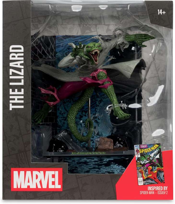 Marvel Collectibles 1/10th Scale Posed Figure - Lizard 6 Inch (Spider-Man #2)