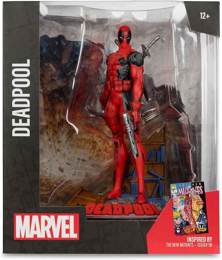 Marvel Collectibles 1/10th Scale Posed Figure - Deadpool 6 Inch (The New Mutants #98)