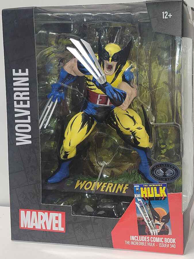 Marvel Collection 1:6th Scale Wave 2 - Wolverine Platinum (Incredible Hulk #340) Posed Figure Statue