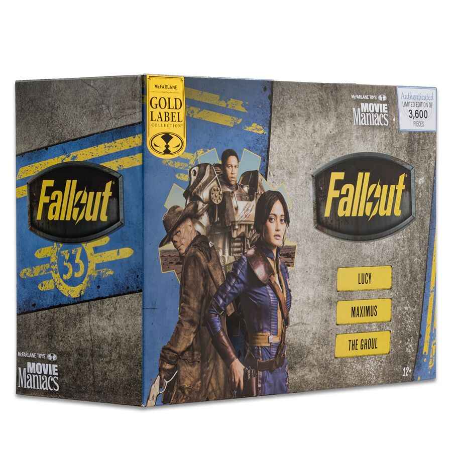 Fallout Movie Maniacs - Box Set (Ghoul, Lucy, Maximus) Exclusive 6 Inch Posed Figure