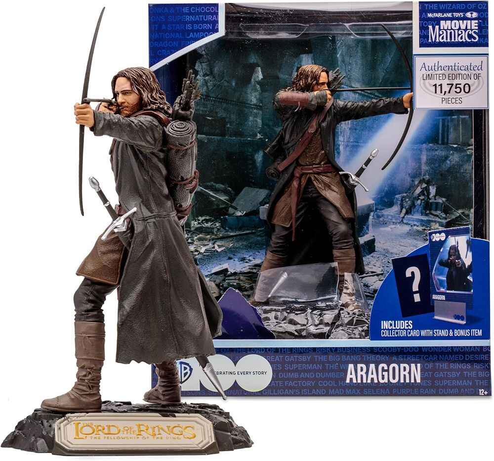 Movie Maniacs WB:100 Wave 5 - Lord of the Rings Aragorn 6 Inch Posed Figure