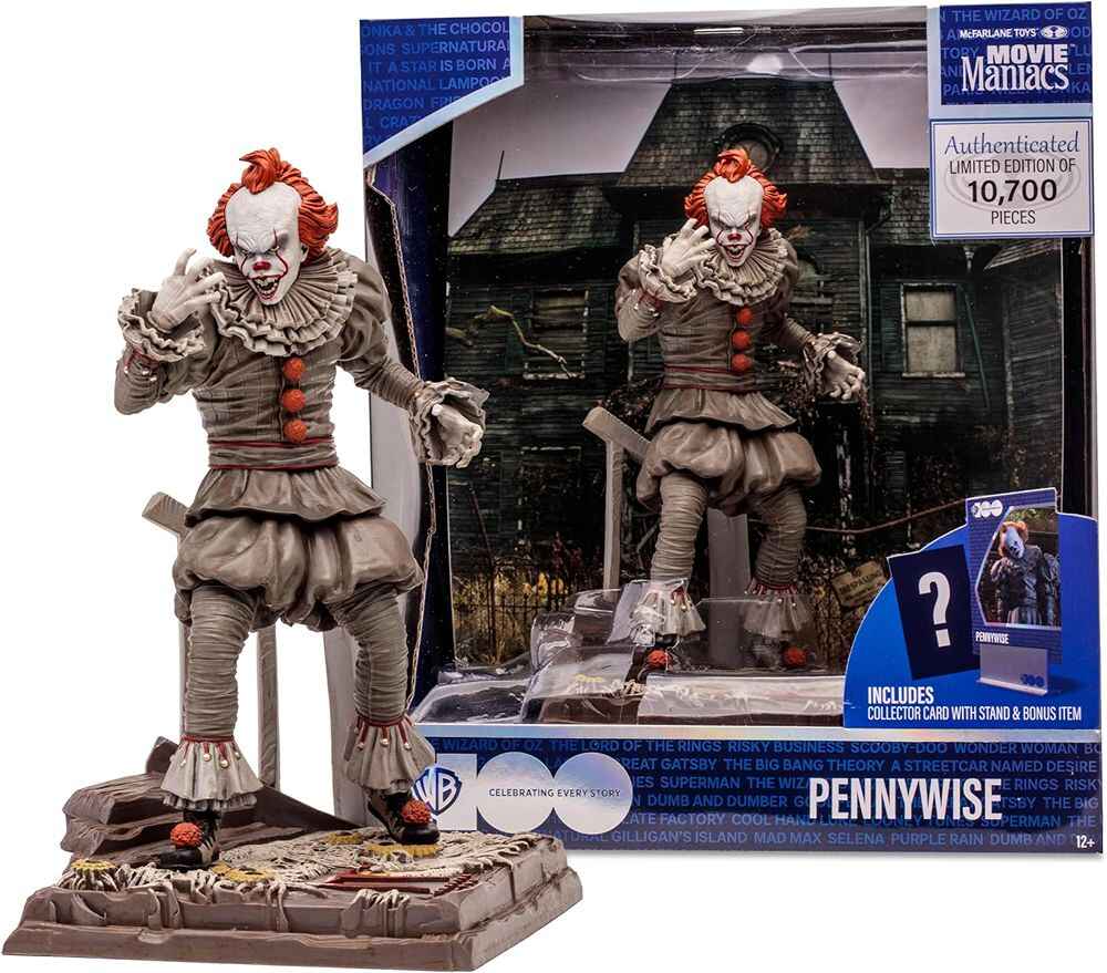 Movie Maniacs WB:100 Wave 5 - It Chapter 2 Pennywise 6 Inch Posed Figure