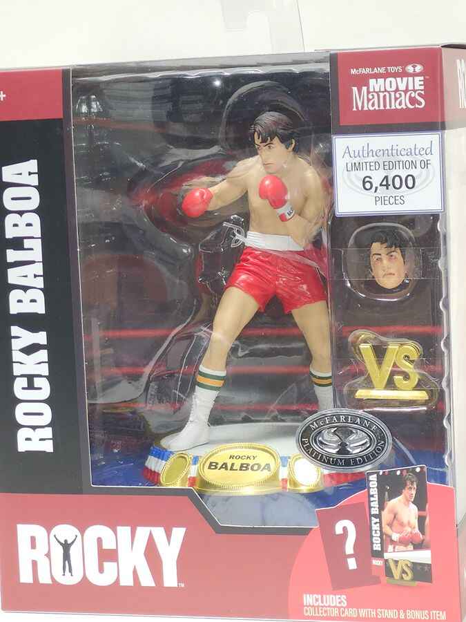 Movie Maniacs Rocky Wave 1 - Rocky Balboa (1976) Platinum 6 Inch Posed Figure