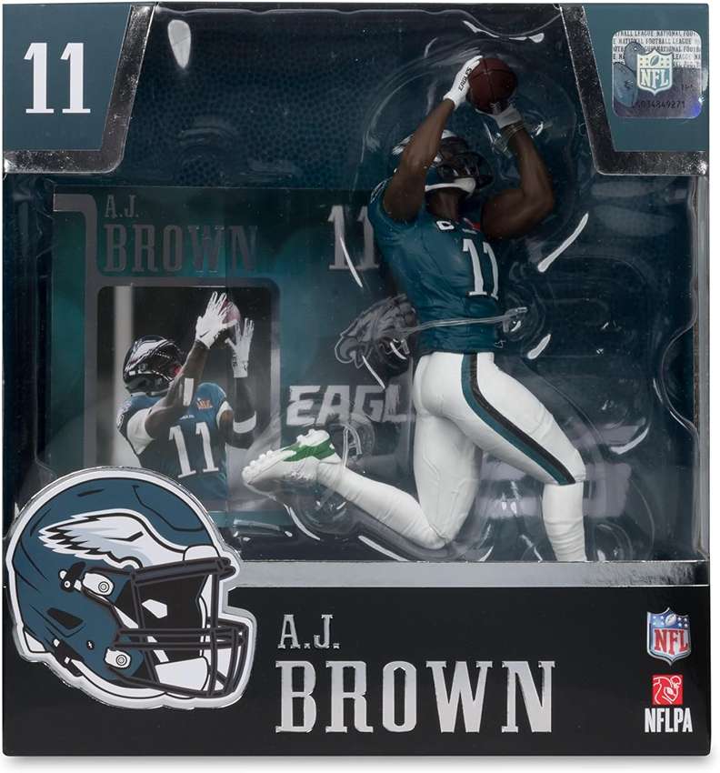 Mcfarlane Sportpicks NFL 7 Inch Posed Figure - A.J. Brown (Philadelphia Eagles) (Super Bowl Edition)