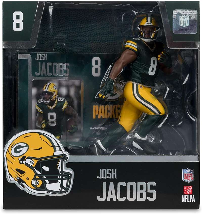 Mcfarlane Sportpicks NFL 7 Inch Posed Figure - Josh Jacobs (Green Bay Packers)