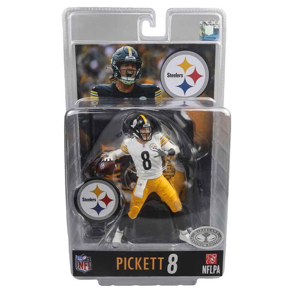 Mcfarlane Sportpicks NFL 7 Inch Posed Figure Series 1 - Kenny Pickett (Pittsburgh Steelers) Platinum
