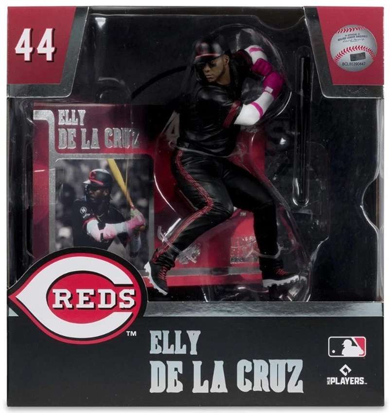 Sportpicks MLB Baseball 7 Inch Posed Figure - Elly De La Cruz (Reds) (City Connect Jersey)