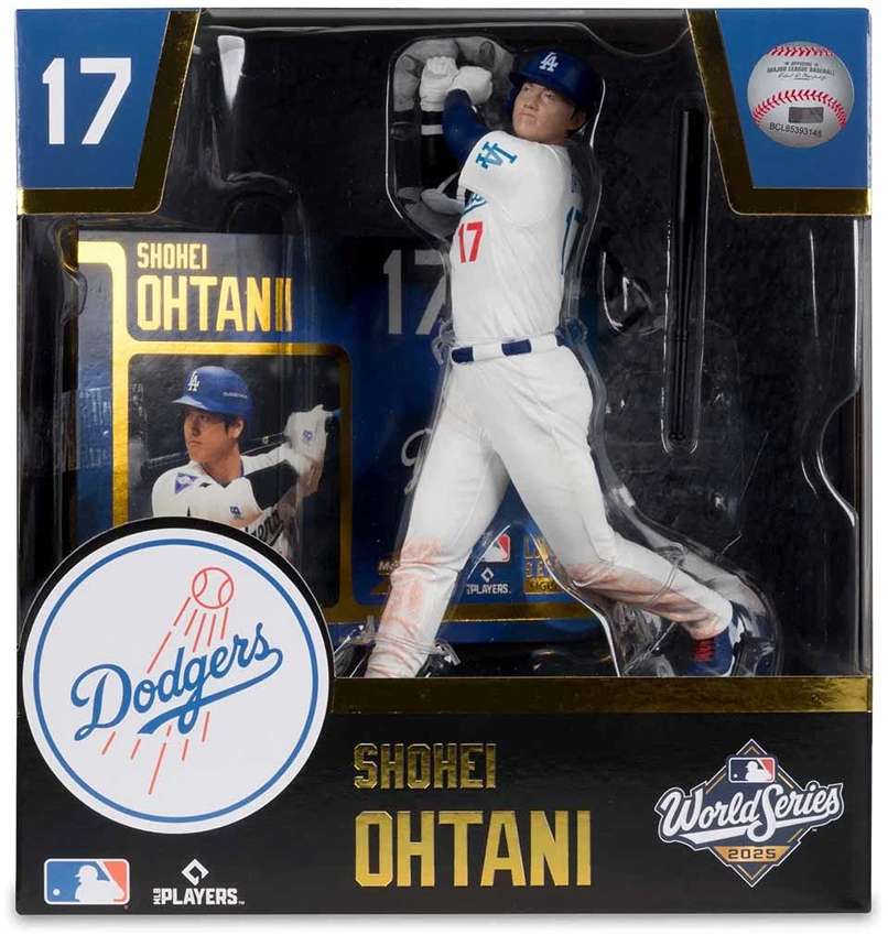 Sportpicks MLB Baseball 7 Inch Posed Figure - Shohei Ohtani (LA Dodgers) White Jersey World Series