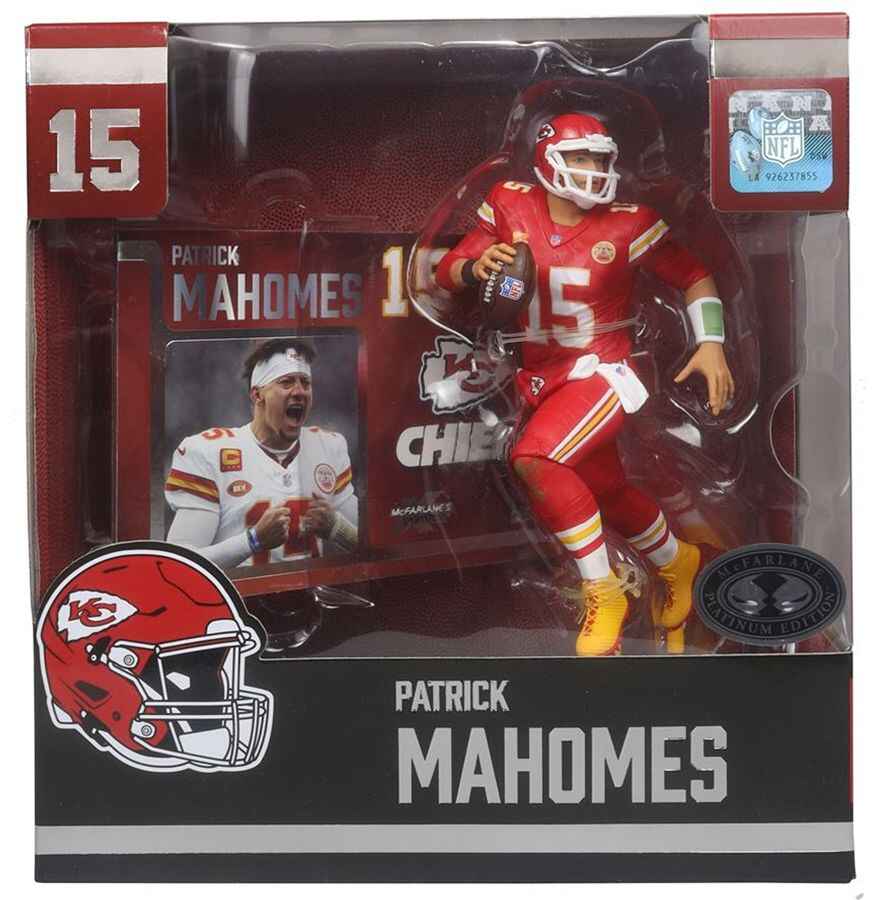 Mcfarlane Sportpicks NFL 7 Inch Posed Figure - Patrick Mahomes (Kansas City Chiefs) Platinum Chase