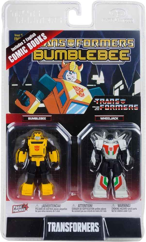 Transformers Comic 3.75 Inch Action Figure Page Punchers 2-Pack - Bumblebee and Wheeljack