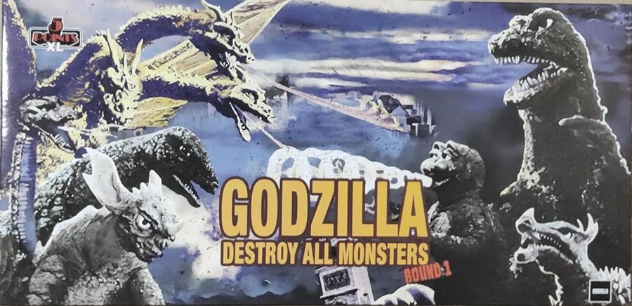 Godzilla XL 5 Points Destroy All Monsters (1968) Round 1 Deluxe Figure Set