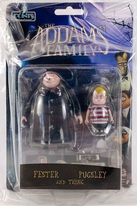 The Addams Family Fester, Pugsley and Thing 5 Points 3.75 Inch Figure 3-Pack
