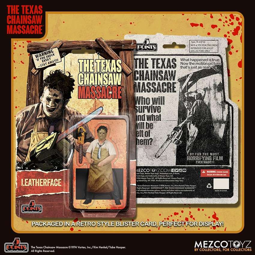 The Texas Chainsaw Massacre Leatherface (1974) 5 Points 3.75 Inch Action Figure