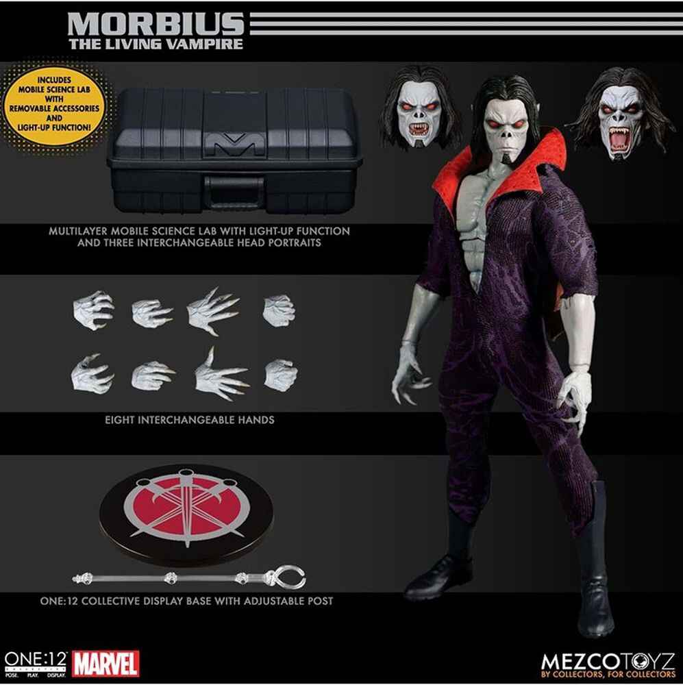 One-12 Collective Marvel Morbius 6.5 Inch 1/12 Action Figure