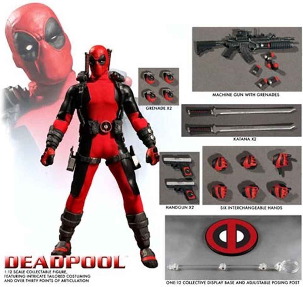 One-12 Collective Marvel Deadpool 6 Inch 1/12 Action Figure