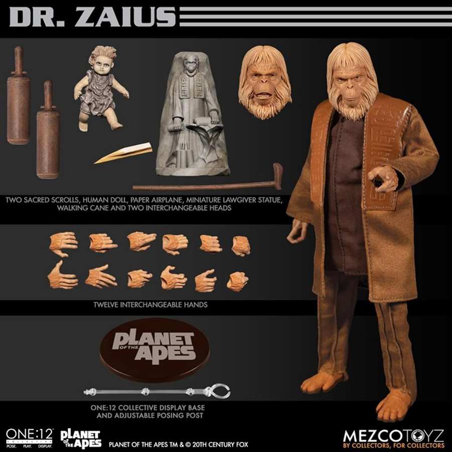 One-12 Collective Planet of the Apes (1968) Dr. Zaius 6 Inch 1/12 Action Figure