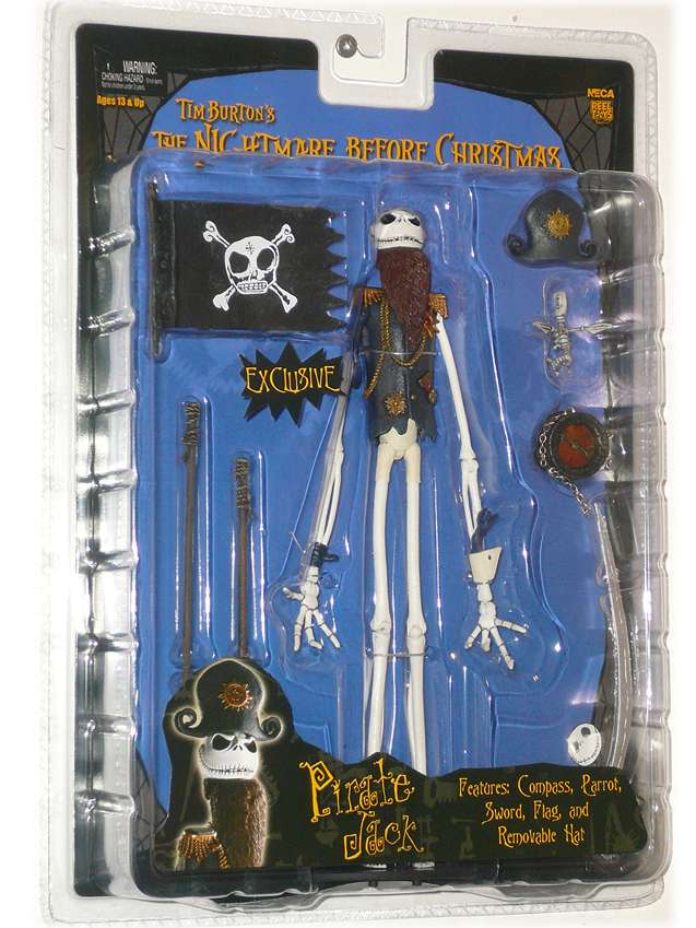 The Nightmare Before Christmas Exclusive Pirate Jack Skellington 7 Inch Action Figure (Damaged Packaging)