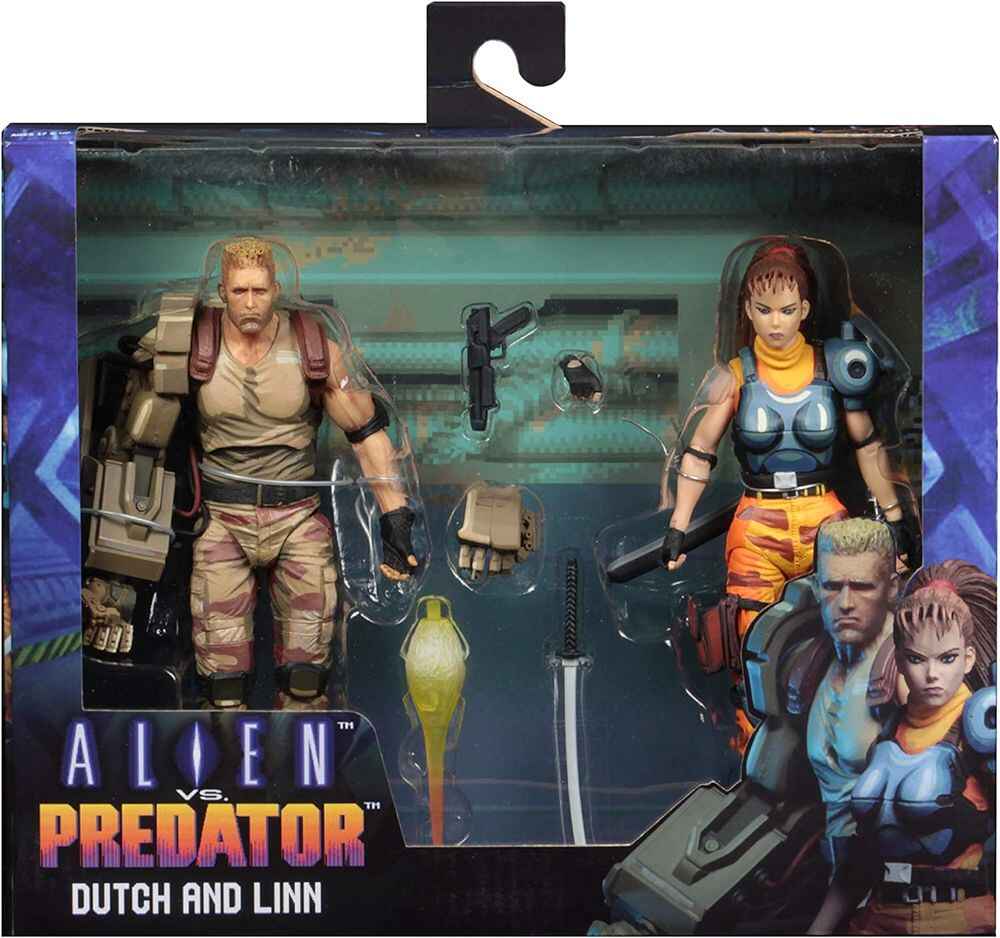 Alien vs Predator Dutch and Lin Arcade 7 Inch Action Figure 2-Pack