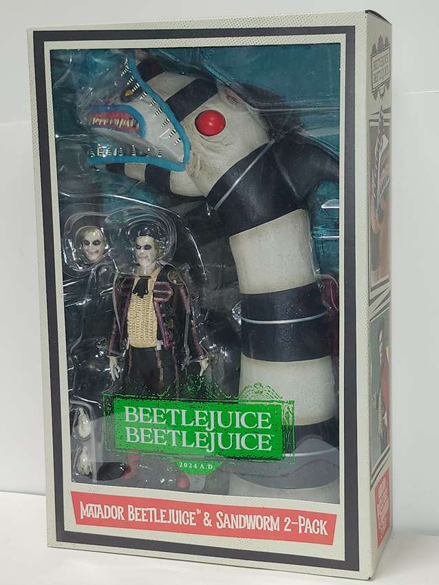Beetlejuice 2 Movie Matador Beetlejuice & Sandworm Ultimate 7 Inch Scale Action Figure 2-Pack