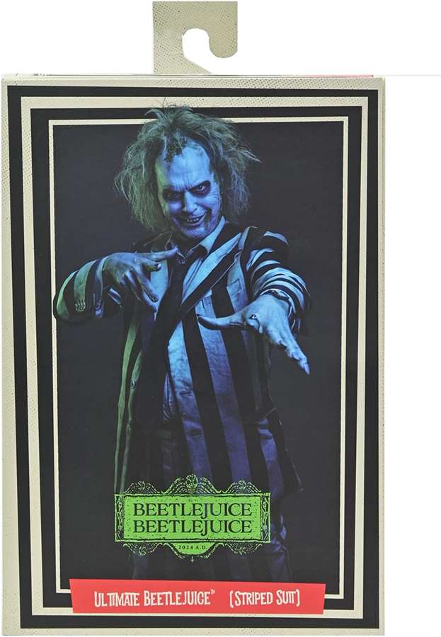 Beetlejuice Movie Beetlejuice Striped Suit Ultimate 7 Inch Action Figure