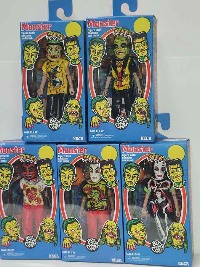 Ben Cooper Monsters Costume & Mask Kids Collection Series 2 Set of 5 Clothed 5.5 Inch Figures