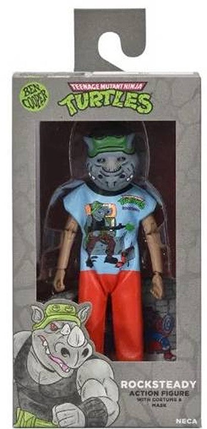 Ben Cooper Monsters Costume & Mask X Teenage Mutant Ninja Turtles Rocksteady Clothed 5.5 Inch Action Figures