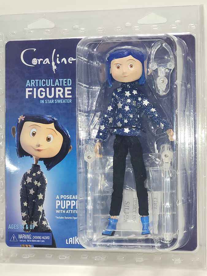 Coraline in Blue Star Sweater 7 Inch Clothed Articulated Action Figure