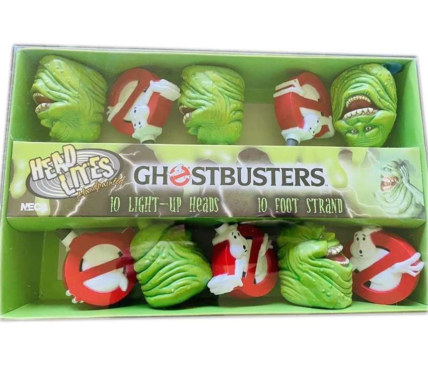 Ghostbusters Slimer & Logo Head Lites 10 Inch String Decorative Light Set