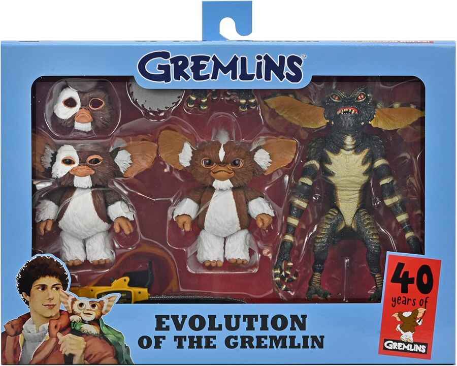 Gremlins Evolution of a Gremlin 40th Anniversary 7 Inch Scale Box Set 3-Pack